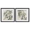 Stupell Industries Olive Branches in Pastel 2pc Framed Print Under Glass Set, design by Mona Grace